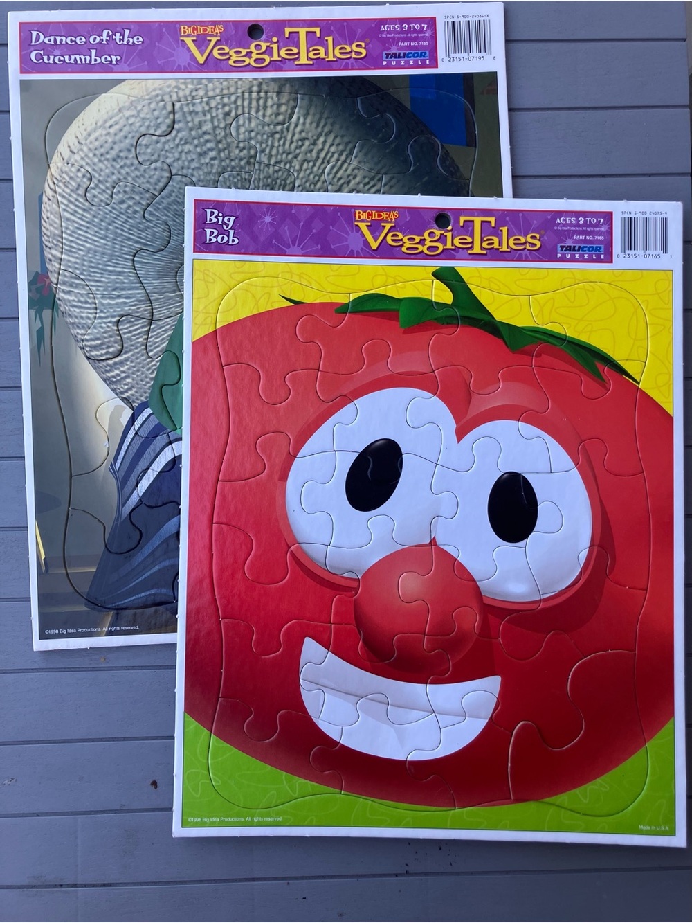 1998 VeggieTales Puzzle Set Bob Larry Talicor Puzzles Complete Big Idea